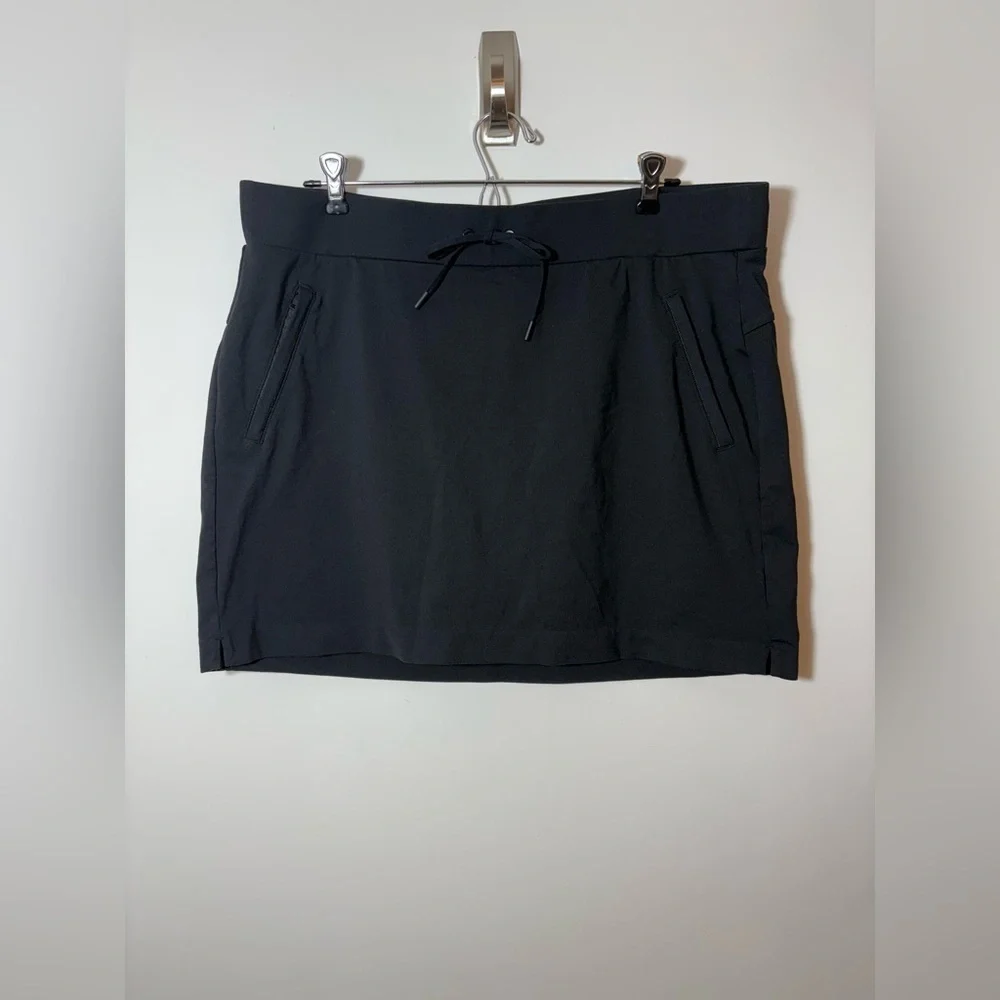 Athleta Metro Athletic Skort 210258 Women’s Size Large Black Skirt